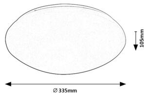 Rabalux 71133 - LED Stropna svjetiljka sa senzorom LUCAS LED/18W/230V IP44 4000K