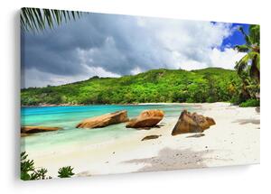 Slika - Sejšeli, plaža Takamaka (90x60 cm)