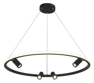 Zambelis 22013 - LED Prigušivi luster na sajli LED/59W/230V pr. 79 cm crna