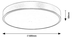 Rabalux 71038 -LED Prigušiva stropna svjetiljka TESIA LED/60W/230V 3000-6000K+DU