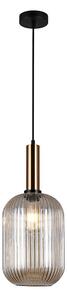 ITALUX PND-5588-1L-BRO+AMB - Luster na sajli ANTIOLA 1xE27/40W/230V bronca