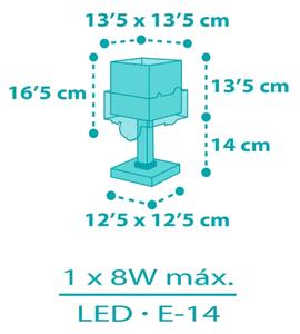 Dalber 63311 - Dječja lampica HAPPY JUNGLE 1xE14/8W/230V