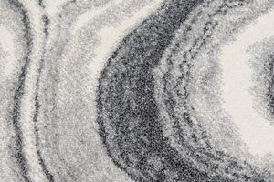 Tamno sivi dizajnerski tepih s apstraktnim uzorkom Širina: 60 cm | Duljina: 100 cm