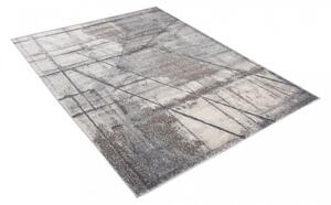 Bež-sivi dizajnerski tepih s apstraktnim uzorkom Širina: 60 cm | Duljina: 100 cm