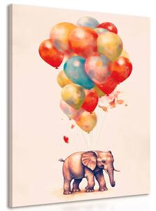 Slika slon sanjar s balonima