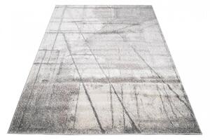 Bež-sivi dizajnerski tepih s apstraktnim uzorkom Širina: 80 cm | Duljina: 150 cm