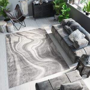 Svijetlo sivi dizajnerski tepih s apstraktnim uzorkom Širina: 200 cm | Duljina: 300 cm