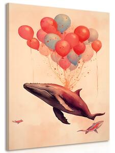 Slika orka sanjarka s balonima