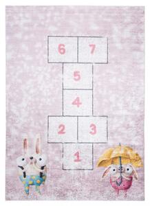 Dječji tepih s motivom životinja i dječje igre Širina: 80 cm | Duljina: 150 cm