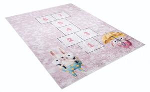 Dječji tepih s motivom životinja i dječje igre Širina: 140 cm | Duljina: 200 cm