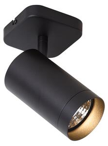 Moderna stropna svjetiljka crna GU10 70mm - Jeana Luxe