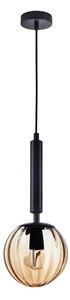 ITALUX PND-2324-1 BK+AMB - Luster na sajli RAVENA 1xE27/10W/230V crna