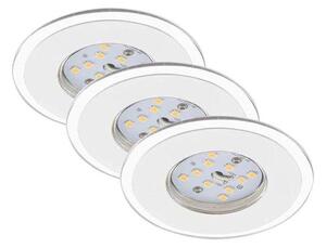 Briloner 7197-036-SET 3x LED Prigušiva svjetiljka za kupaonicu LED/4,5W/230V IP44