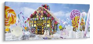 Slika - Hiška iz medenjakov (120x50 cm)