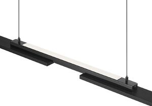 HELL Više LED visećih lampi, antracit, duljina 120 cm, metal, prigušiva, Crno, Dnevni boravak/blagovaonica, Metal