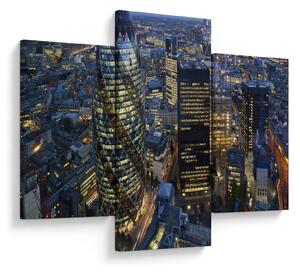 Slika - Večerna panorama Londona (90x60 cm)