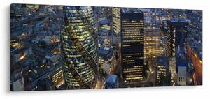 Slika - Večerna panorama Londona (120x50 cm)