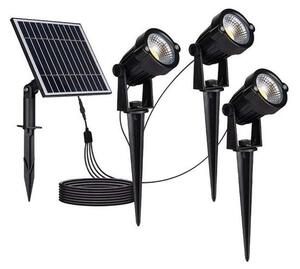 SET 3x LED Vanjska solarna lampa 3xLED/1,2W/3,7V IP65 3000K