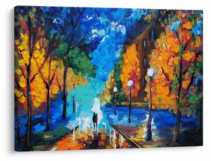 Slika - Zaljubljenca, Pointilizem (70x50 cm)