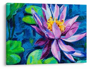 Podoba vodne lilije na vodi (70x50 cm)