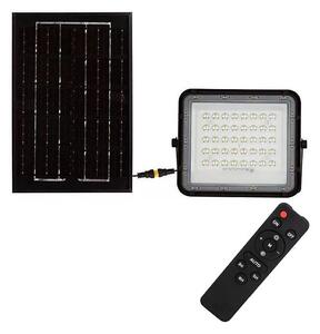 LED Vanjski solarni reflektor LED/6W/3,2V IP65 6400K crna + DU