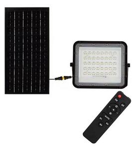 LED Vanjski solarni reflektor LED/10W/3,2V IP65 4000K crna + DU