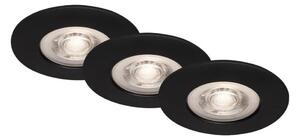 Briloner - SET 3x LED Ugradbena svjetiljka za kupaonicu LED/4,9W/230V IP44 crna