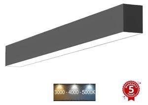 Sinclair LSM 24-40CCT - LED Stropna svjetiljka LSM LED/40W/230V 120 cm crna