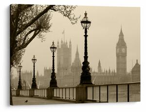 Slika - London v megli, Anglija (70x50 cm)