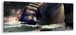 Slika - Ladja med čeri (120x50 cm)