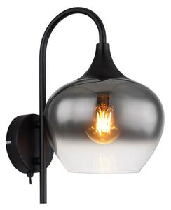 Globo 15548W - Zidna lampa MAXY 1xE27/40W/230V crna