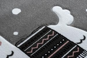 Dječji tepih PETIT - Lama - sivi Llama rug - grey 160x220 cm