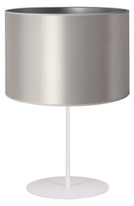 Duolla - Stolna lampa CANNES 1xE14/15W/230V 20 cm srebrna/bijela