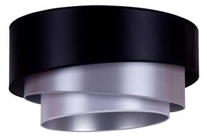 Duolla - Stropna svjetiljka TRIO 1xE27/15W/230V pr. 45 cm crna/srebrna