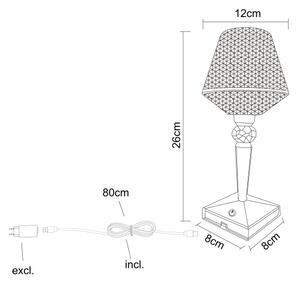 Globo 28070 - LED Prigušiva stolna lampa GIXI LED/1W/5V 2700/4000/6500K