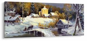 Slika - Zimsko mesto (120x50 cm)