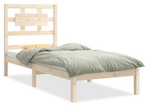 VidaXL Okvir za krevet od masivnog drva 75 x 190 cm 2FT6 jednokrevetni