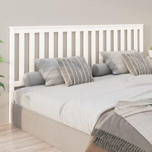 VidaXL Uzglavlje za krevet bijelo 206 x 6 x 101 cm od masivne borovine