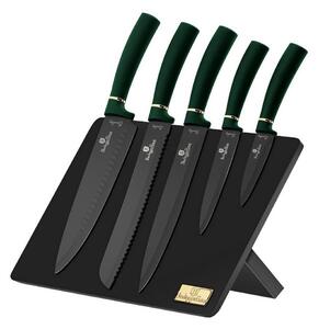 BerlingerHaus - Set noževa od nehrđajućeg čelika s magnetskim stalkom 6 kom zelena/crna