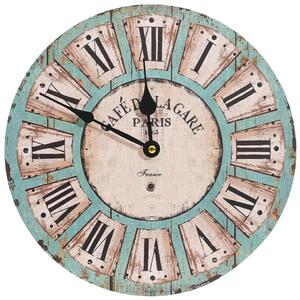 VidaXL 325174 Wall Clock Multicolour 30 cm MDF
