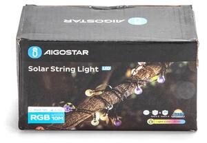 Aigostar - LED Solarni dekorativni lanac 50xLED/8 funkcija 12m IP65 multicolor