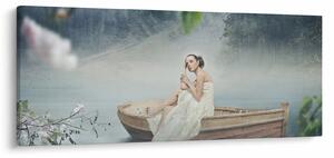 Slika - Ženska na čolnu (120x50 cm)