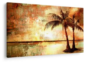 Slika - Palme na plaži (90x60 cm)