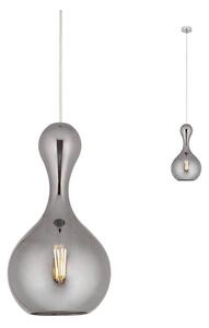 Redo 01-2259 - Luster na sajli LOB 1xE27/42W/230V pr. 22 cm siva