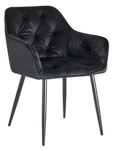 Kuhinjska stolica ADO 2 velvet crna