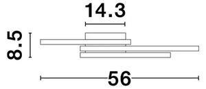 BILBAO PLAFONSKA SVJETILJKA LED 42W/3000K/2650lm/IP20/BIJELA NL8160161