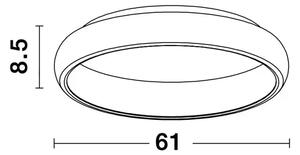 ALBI PLAFONSKA SVJETILJKA LED 50W/3000K/2876lm/DIMM/IP20/CRNA NL8105611