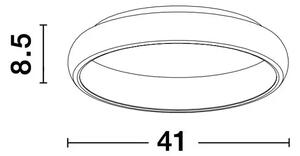 ALBI PLAFONSKA SVJETILJKA LED 32W/3000K/1952lm/DIMM/IP20/CRNA NL8105616