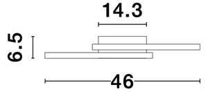 BILBAO PLAFONSKA SVJETILJKA LED 25W/3000K/1600lm/IP20/ZLATNA NL9500821