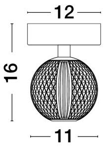 BRILLANTE PLAFONSKA SVJETILJKA LED 6W/3200K/246lm/IP20/ZLATNA NL9522010